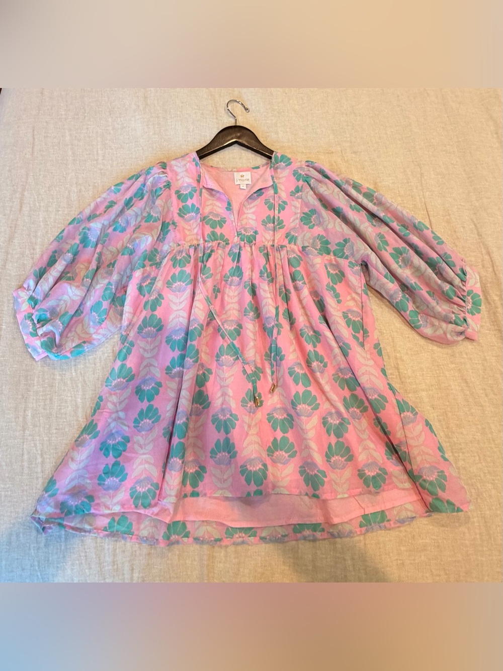 J. Marie Pink Floral Top size Small